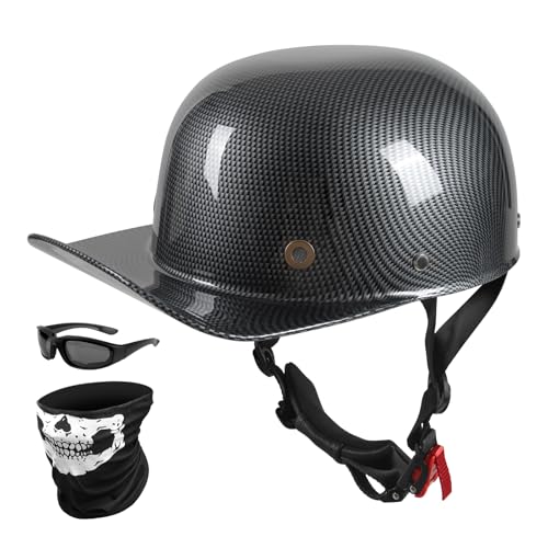 Baseball Style Helmet for Adults (Carbon Fiber Medium)