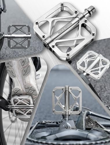 Rockbros 370004001/USA Titanium Alloy Bike Pedals Mountain Bike Pedals 3-Bearing Sealed Bicycle Pedals Mtb Pedals Platform thumb #6