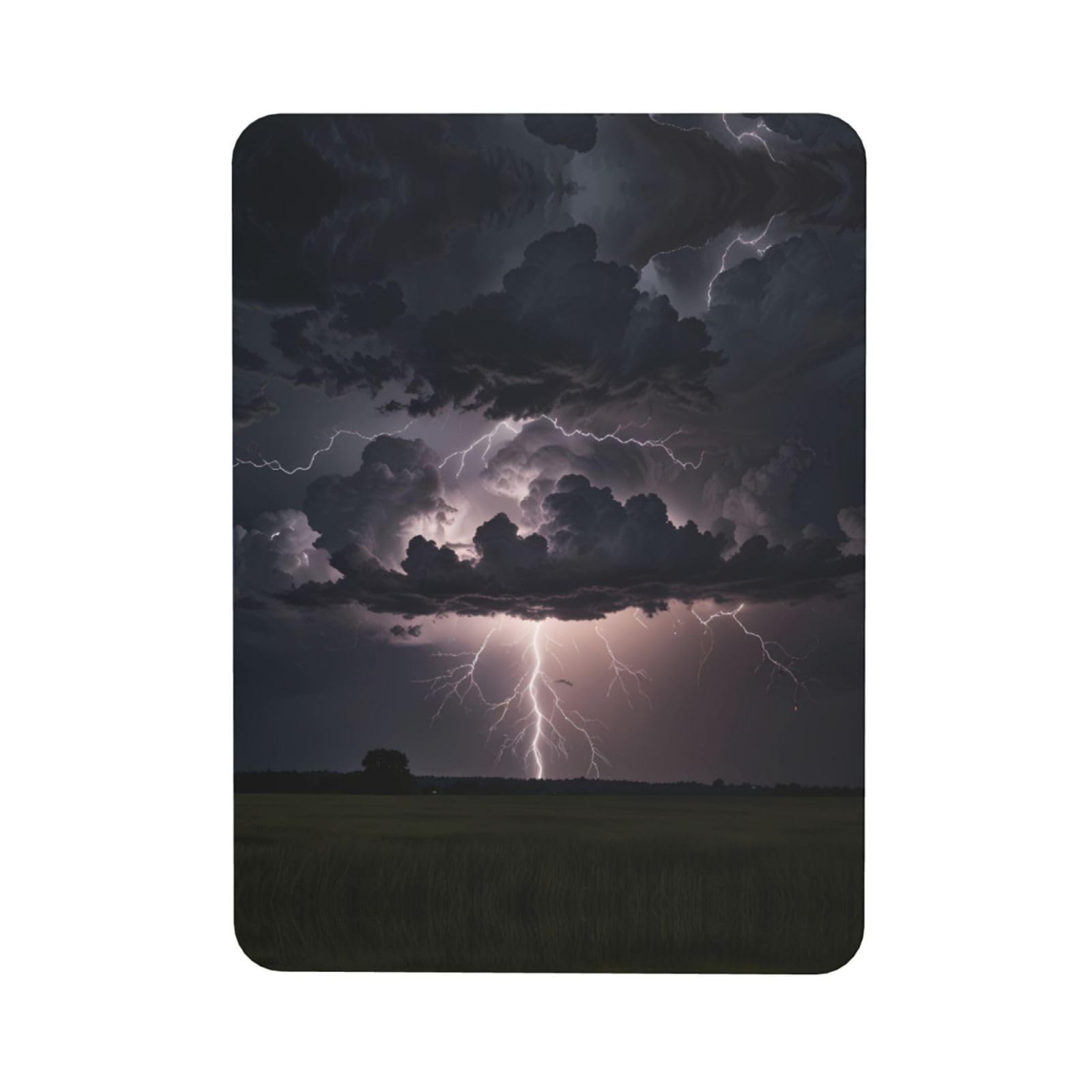 Thunderstorms Soft Magnetic Refrigerator Magnets with Creative Printing, Decorative Magnetic Stickers