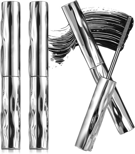 4D Máscara de pestañas,Mascara Resistente Al Agua Con Cepillo Ultrafino, Extensiones De Pestañas, A Prueba De Manchas, Larga Duración,Más Larga, Más Gruesa (3PCS)