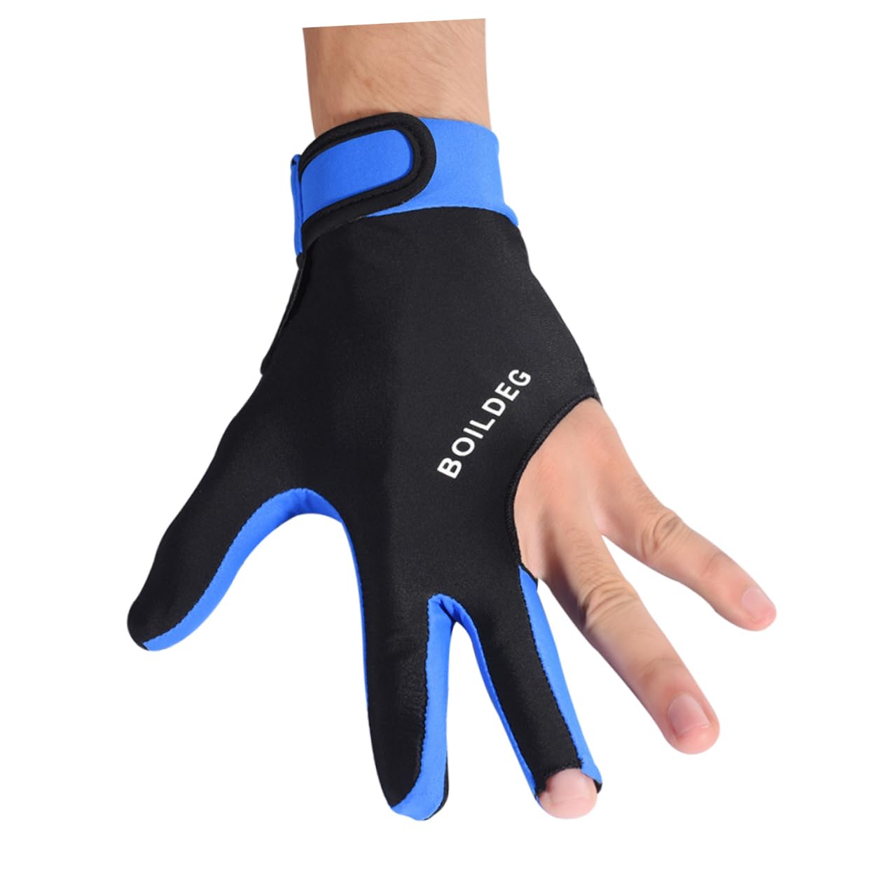 Toddmomy Men's Billiards Gloves Style Left Hand 3-Finger Design Neoprene Size l