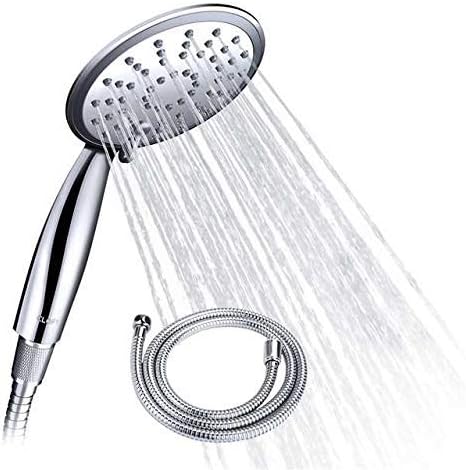 CLOFY Bathroom Shower Head with 1.5m Stainless Steel Shower Hose, Water Saving 3-Function Hand Shower Head, Shower Head Spray, Shower Head and Hose, Full-Chrome Shower