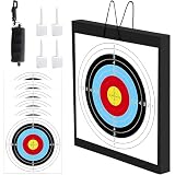 FENJANER Archery Target - 20'' Foam Targets for Backyard, Bow & Arrow Target with Rope for Recurve...