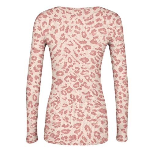 SHOPESSA Ribbed Long Sleeve Tops for Women Pattern Fitted Underscrub Shirts - image 5