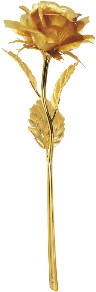 "RosensForever" 24k 6-inch Gold Foil Rose - Best Valentine's Day Gifts - Handcrafted & Last Forever! Gift Box and Gift Card Included