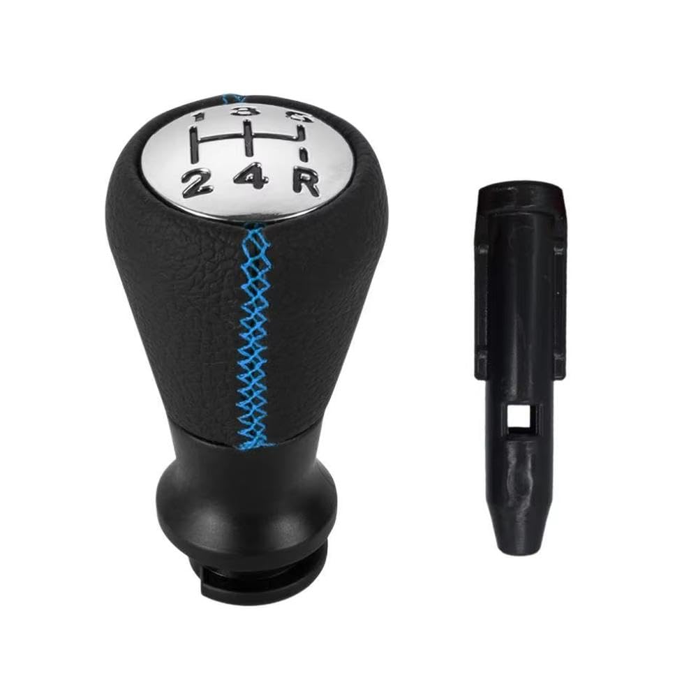 YDXHERTA for Peugeot 207 307 406 for Citroen C3 C4 C5 Leather Gear Shift Knob Lever Shifter Stick Gaiter Boot Collar Case Auto Parts(Blue A)