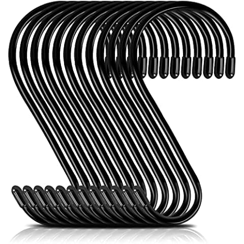 DINGEE 6 Inch 12 Pack Large S Hooks Cover
