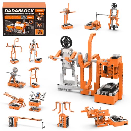 Image of LewanSoul 36in1 Robot Building Kit, STEM Coding DIY Block Set for Scratch & Python with ESP32 Controller & Sensors, Educational Science Birthday Gift for Teens 12+, DaDablock Standard Kit (265Pcs)