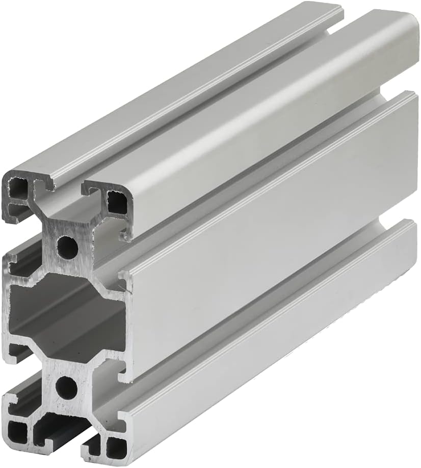 MerkaatSysteme Aluminum Extrusion Profile 40x80 T-Slot 8 Working Hole M8 Lenght 500 MM