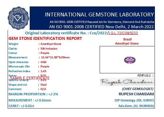 Amethyst 6 25 Rattit|5.70 Carat Katela Stone अमेथिस्ट स्टोन 1