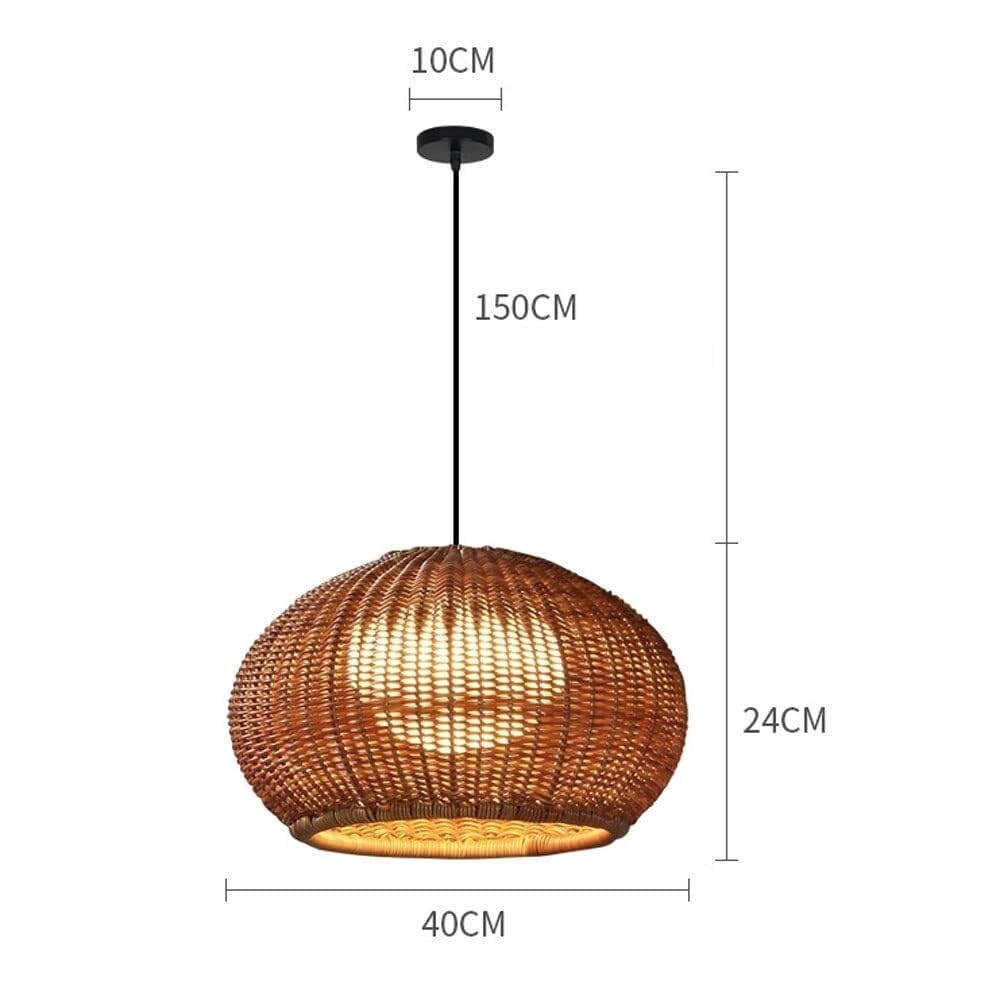 Lámpara colgante china impermeable for exteriores, lámpara de ratán de plástico, lámpara de techo creativa E27 de hierro for porche, patio, balcón, vestíbulo, pasillo, entrada, jardín, villa, g