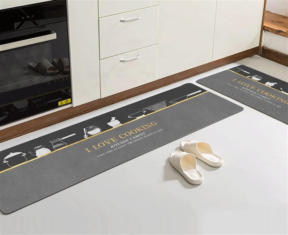 KGS Kitchen Mats, Waterproof Memory Foam Kitchen Rugs, Standing Desk Mat Floor Mats, Comfort Runner Rug Carpets for Kitchen Floor, Sink(1 Set) offers donot miss