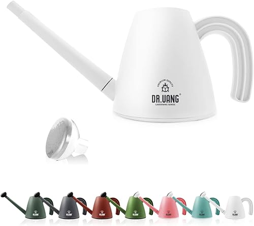 Regadera, regadera de interior y exterior para plantas de interior, boquilla larga con cabezal rociador de ducha desmontable, lata de agua para