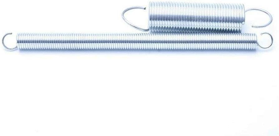 Compression Spring Return Spring Tension Spring With Hook Outer Diameter 12mm White Zinc Plated Wire Diameter 1.6mm Extension Spring Length 40-100mm 5Pcs (Length : 1.6 x 12 x 80mm)