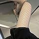 Hrlace 2 Paar Netzstrumpfhose Damen Sexy Strumpfhosen Strümpfe Netzstrümpfe Fischernetz Strumpfhose Hohe Taille Fishnet Leggings Pantihose für Alltagskleidung Cosplay Große Masche Schwarz