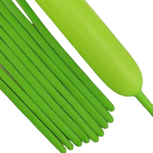 風船誕生日 飾り付けバルーンアート 風船100本セット細長い風船花束作り用の三色混合セットバルーン花束作り簡単バースデー 飾り魔術風船イベントパーティー結婚式展示会お祭り販促用 (グリーン)