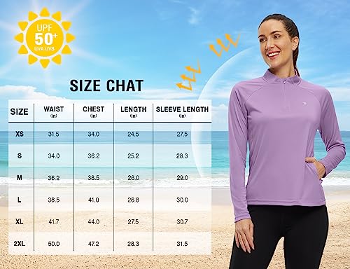 Tbmpoy Women'S Sun Protection Long Sleeve Women Quick Dry 1/4 Zip Pocket Shirts Hiking Workout Athletic Tops thumb #6