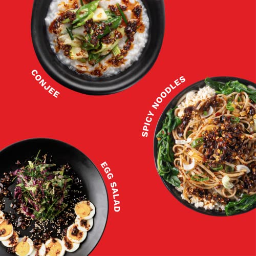 Image of BOOMBAY Timur Peppercorns Chilli Crisp (190g) |Spicy, Crunchy Topping | Plant-Based, Zero Sugar, Cold-Pressed Oils, Clean Label |Use as a Topping for eggs, Noodles, Dip for Dumplings, and as a Stir Fry