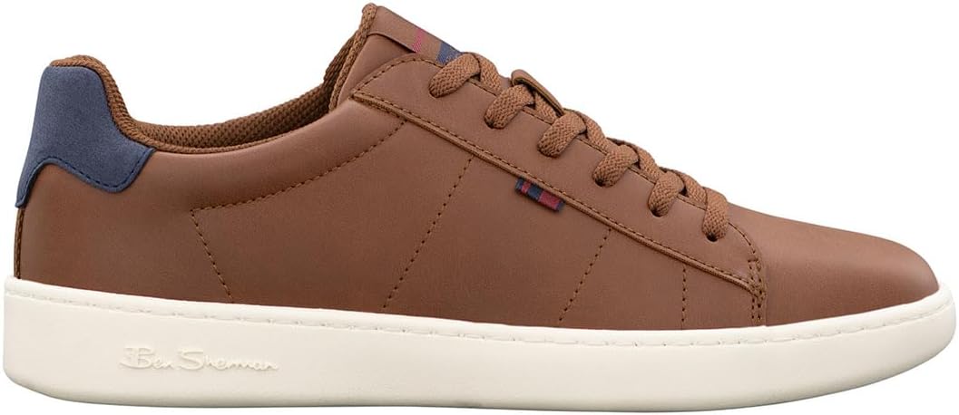 Men's Hampton Fashion Sneaker, Chestnut/British Navy/Whisper White, 10.5 M - Image 6