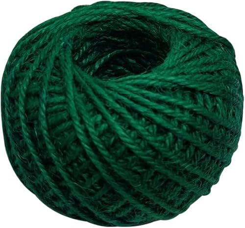 Cuerda de cáñamo natural que rebordea el hilo de la joyería de la decoración del arte verde oscuro 0.059 in 165 pies