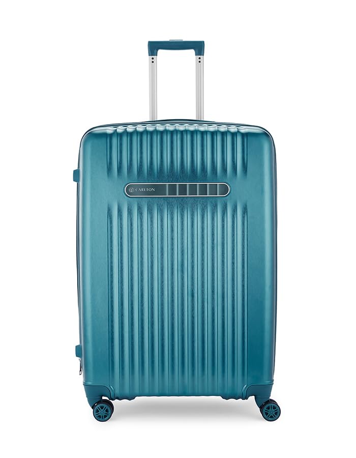 Image of CARLTON Meridian TSA Unisex 8 Dual Wheels 70 CM ABS Hardside Medium Check-in Luggage Dark Teal
