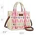 Montana West Wrangler Tote Bag Western Satchel Bags for Women with Braided Rope Handles Top-handle Handbag and Purse Shoulder Bag Light Pink WG206-8122LPK