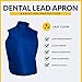 Dental Radiation Lead Apron with Collar and Hanging Loops - Lightweight - Adult