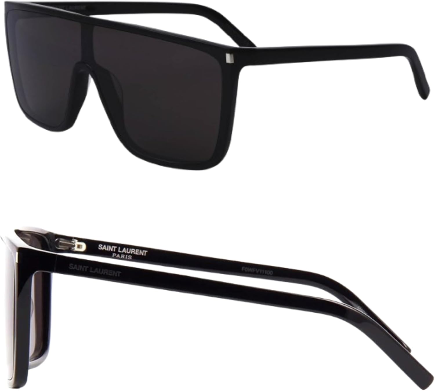 SAINT LAURENT SL 364 MASK ACE shape Sunglasses + Bundle with eSHADES Luxury Eyewear Kit