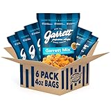 Garrett Popcorn Garrett Mix, 4 Ounce Bags (Pack of 6) - Classic Chicago Style Cheese and Caramel Gourmet Popcorn - Gluten Free, Sweet and Salty Snack, Popped Party Mix
