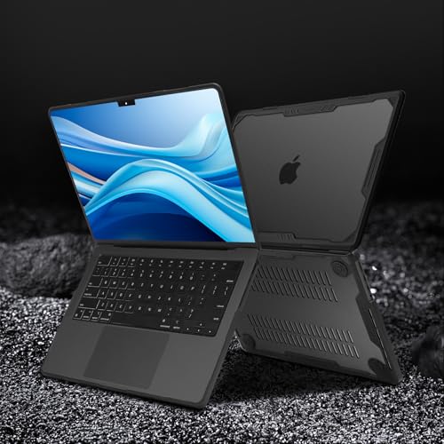 Carcasa MacBook Pro 14 de alta resistencia con diseño simétrico Negro 4