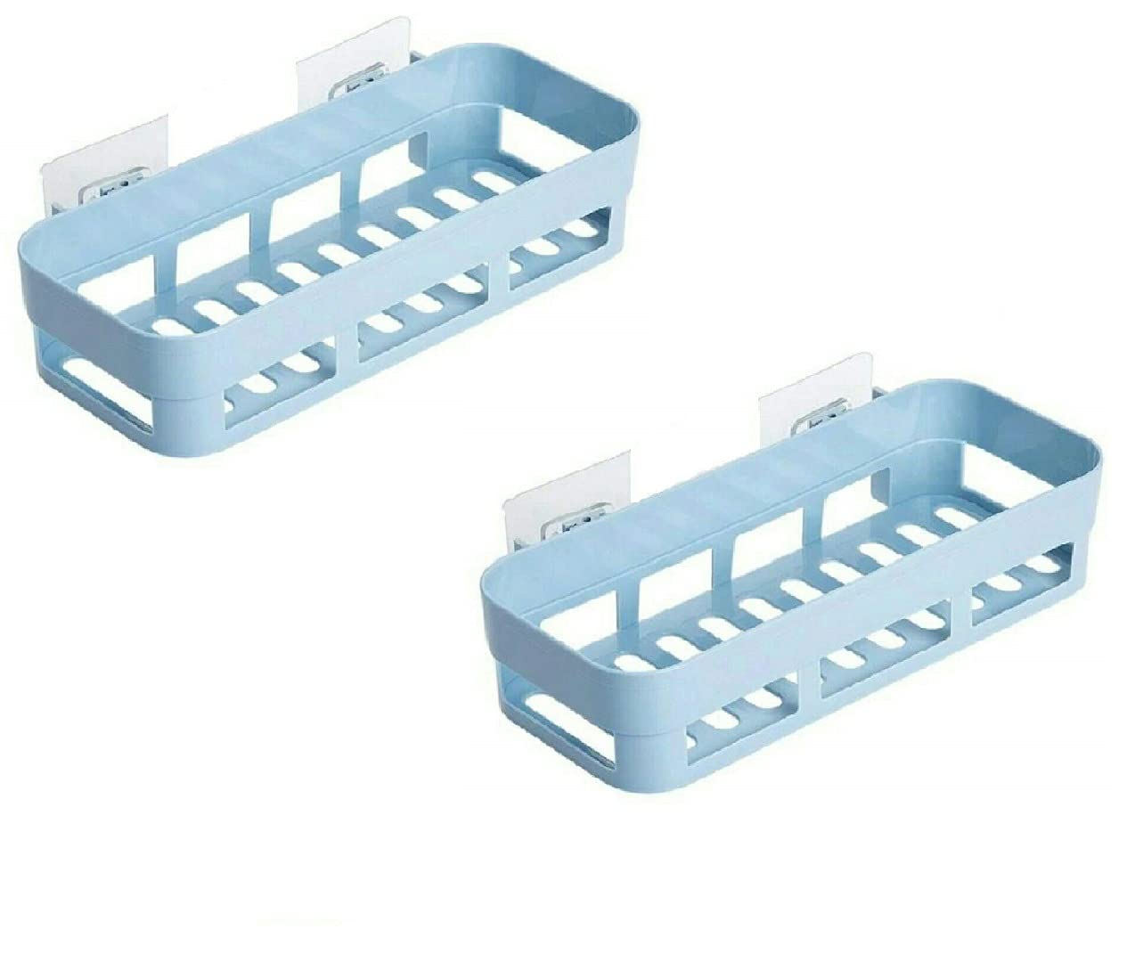 EBOFAB Multipurpose 2PCS Plastic Kitchen Bathroom Shelf Wall Mounted Self-Adhesive Storage Rack Bathroom Storage Shelf(Multicolour) (B09DSL169Z) Amazon Price History, Amazon Price Tracker