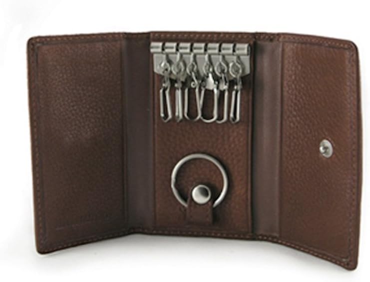 Cashmere 6 Hook Key Case - Espresso