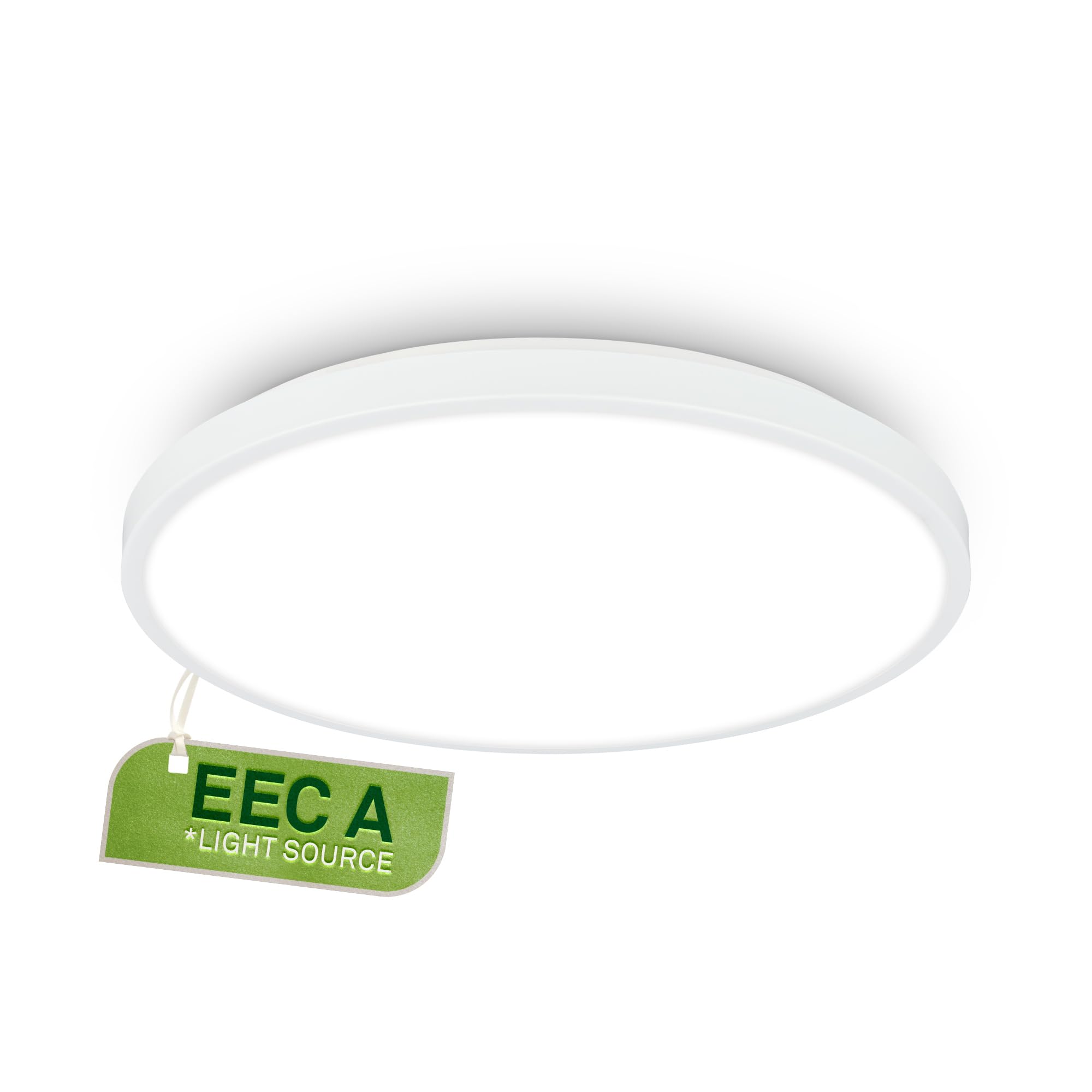 BRILONER - LED Ceiling Light with EEC A Light Source, 12.7W at 2900lm, Neutral White, Kitchen Lights Ceiling, Living Room, Office Lights, 33x6 cm, White