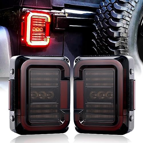 AMONLY LED Tail Light Compatible with Jeep Wrangler JK JKU