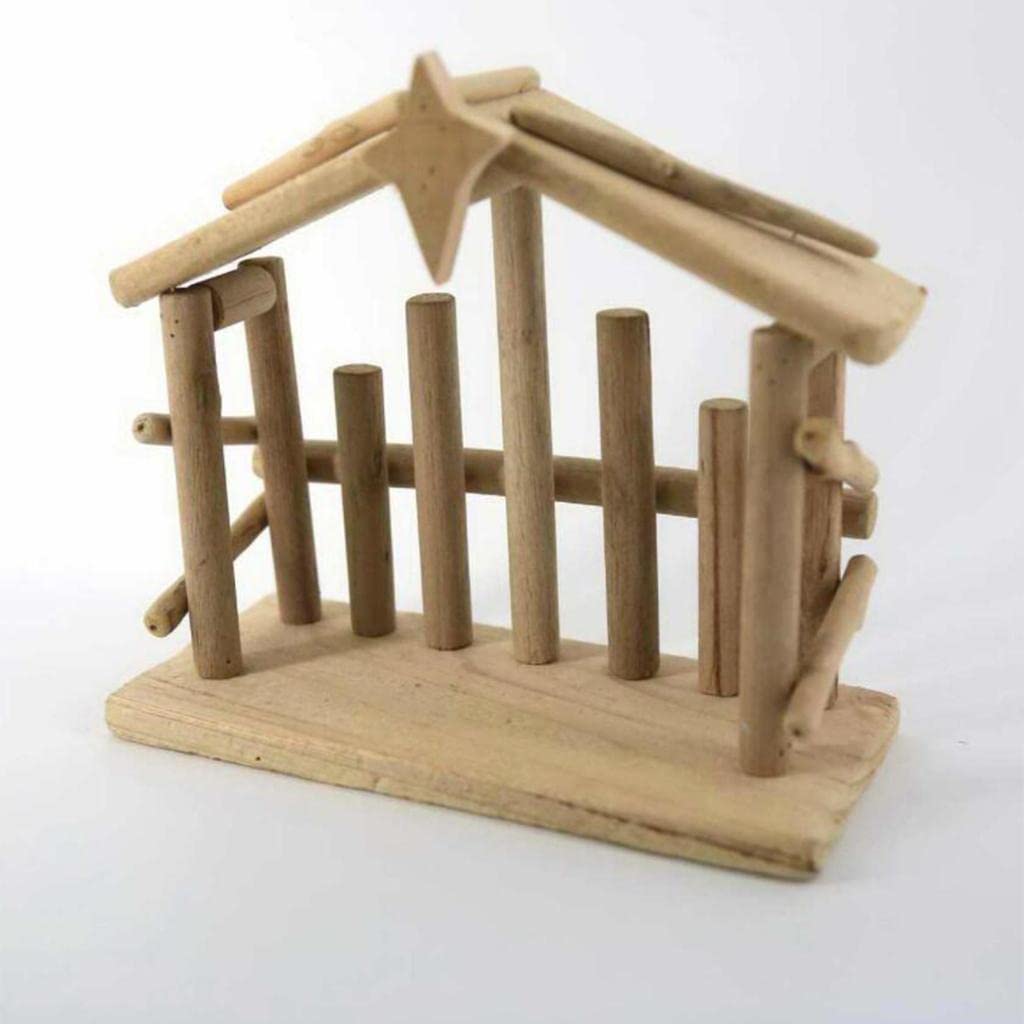 Weihnachtliche Krippenszene mit Religiösen Figuren Aus Recycelbarem Material Zur Feier Der Geburt Stabiler Sockel, Geeignet für, breite Kabine