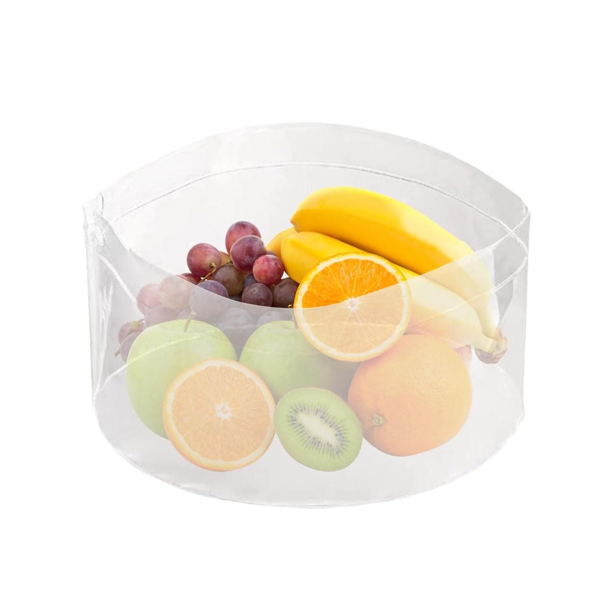 SNSDFEV Folding Bucket, Foldable Clear 10L Polypropylene Outdoor Camping Hiking Fishing Bucket, White