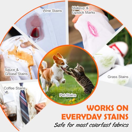 Image of 48CT Stain Remover Wipes,Portable Travel-Size Laundry Wipes for Clothes