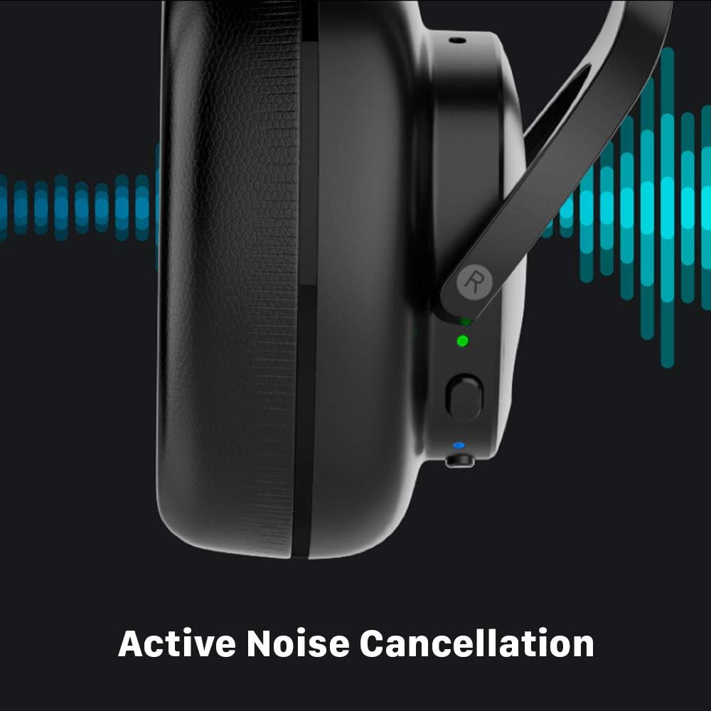 🔥 Flash Sale TicKasa Upgraded Hybrid Active Noise Cancelling Headphones, Wireless Bluetooth Over Ear Headphones with Built-in Microphone, 30H Playtime, Soft Protein Ear Cups for Travel, Home Office