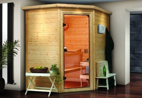 Preisvergleich Produktbild Karibu Woodfeeling Massivholzsauna Mia 38 mm