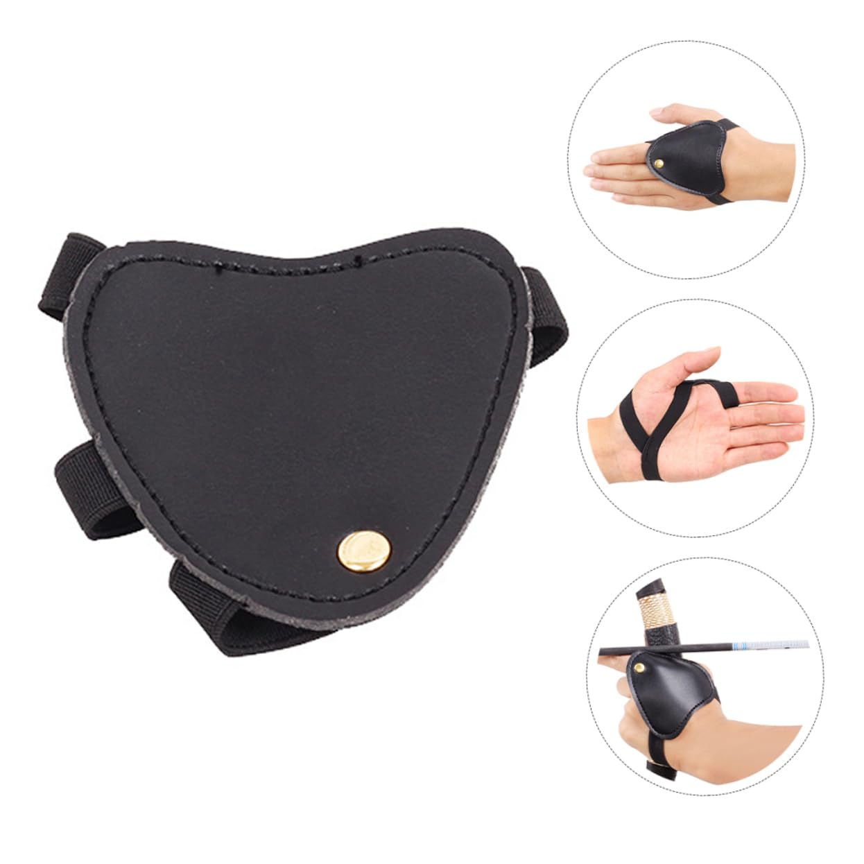 Anneome Finger Protection Right Hand Glove Arm Guard Glove for Bow Arrow Comfortable Fit