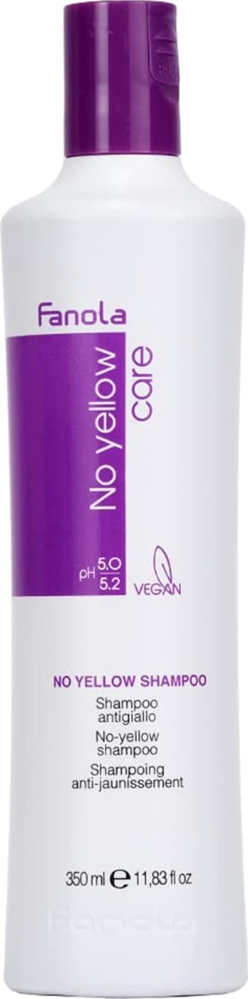 Fanola No Yellow Anti-Yellow Hair Shampoo - 350 ML, (Pack of 1)