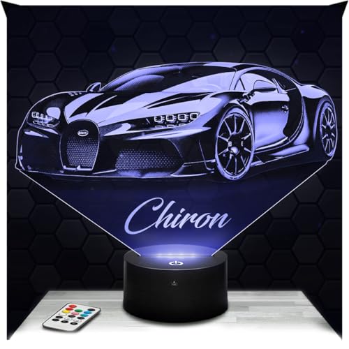 Lampephoto.fr - Lámpara 3D Supercar Chiron Super Sport300+ Luz