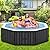 Mosener 75" X 75" X 25" Hottub, 4-6 Person Inflatable Hot Tub, Portable Blow Up Hot Tub Octagonal Portable Outdoor Spa with 130 Bubble Jets and Heater Pump, Filter