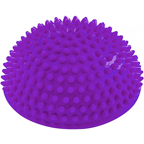 #DoYourFitness Bola de Equilibrio »Igel«, para Mejorar el Equilibrio y la coordinación. Ideal para Entrenar el Equilibrio, 320 g, Aprox. 8 cm de Altura y 16 cm de diámetro/Purple