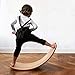 Bilancia per Bambini in Legno | Tavola di Legno Montessori | Tavola a Dondolo ad Altalena Curva | Wobble Board