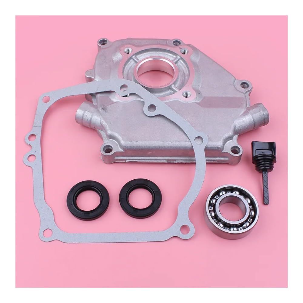 Junta de Tapa de cárter Compatible con GX160, GX200, GX 160, 200, 5,5 HP, 6,5 HP, Sello de Aceite de cojinete de cigüeñal, Varilla de Nivel de Aceite, Pieza de Motor de cortacésped