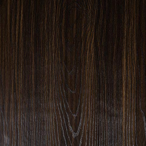 TaoGift Self Adhesive Dark Oak Wood Contact Paper Shelf Liner for Kitchen Cabinets Table Countertop Cupboard Desk Door Furniture 15.7