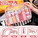 Abbylike 48 Pcs Spa Party Favors Bulk for Women Girls Pink Beauty Self Care Gift Set with Makeup Bag Mirror Hair Brush and Clips Bridal Shower Birthday Party Favors Supplies Beauty Stocking Stuffers