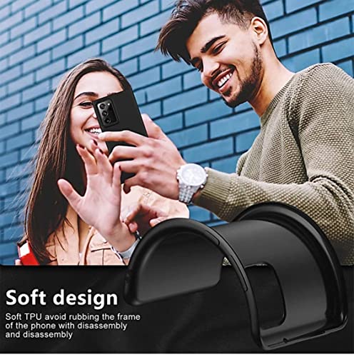 Image of Mobile Back Cover Case for Samsung Galaxy Note20 Ultra (6.9 inch) (Silicone Case|CameraProtection|Black SC1510)