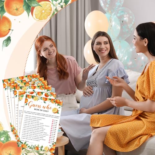 Image of Jetec 302 Pcs Baby Shower Games, 6 Games,50 Sheets Each, Little Cutie